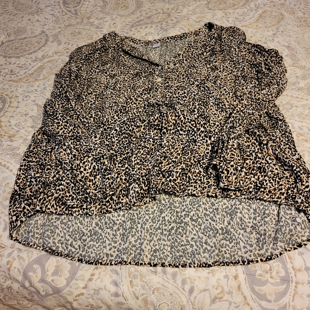 Cheetah print top